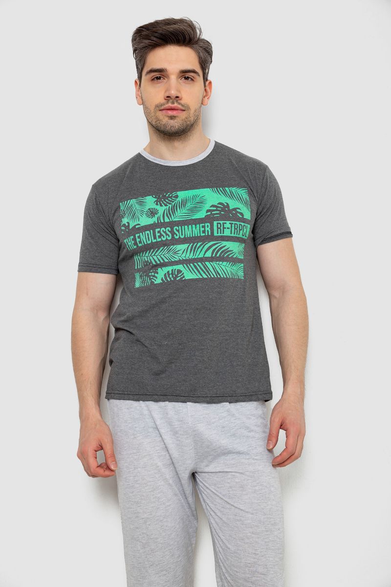 Піжама чоловіча, колір сірий, 243R6208