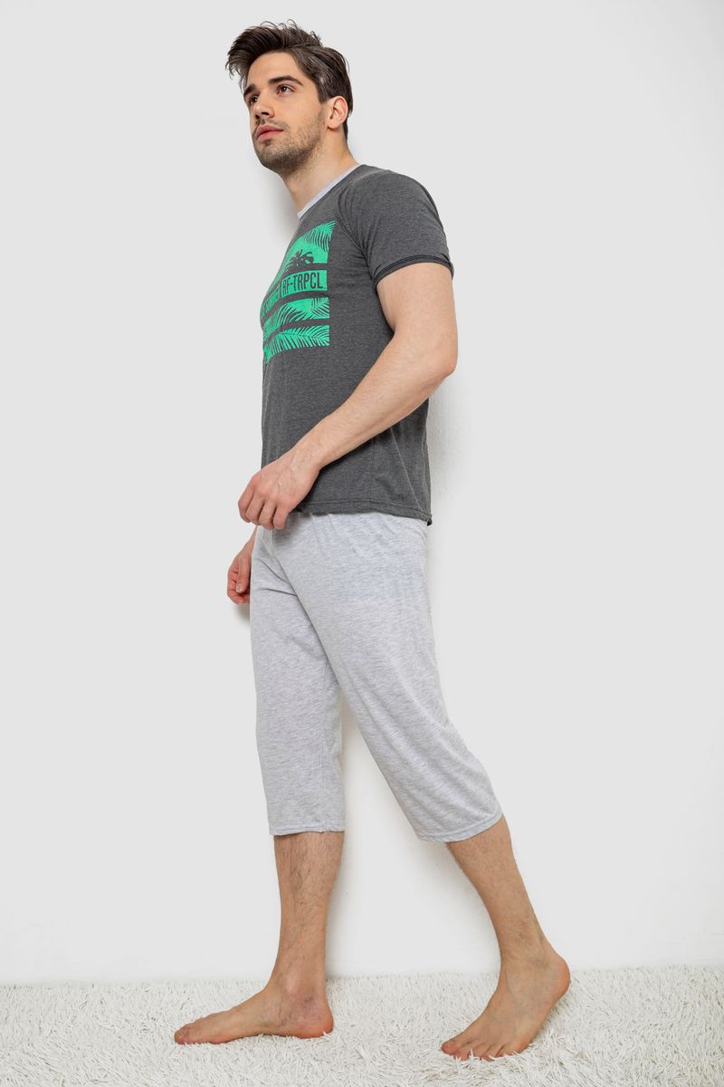 Піжама чоловіча, колір сірий, 243R6208 - Зображення 3