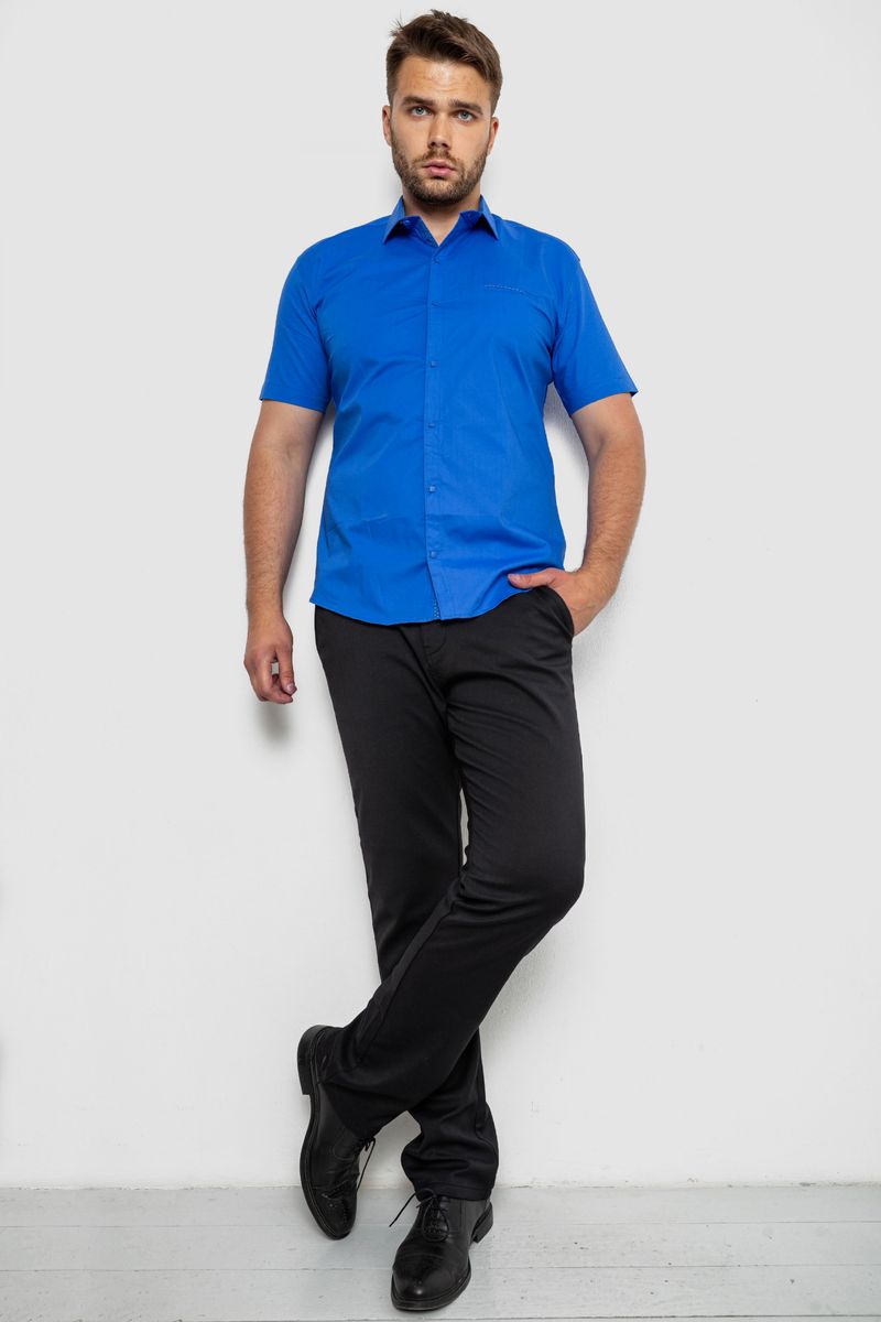 Сорочка чоловіча класична, колір електрик, 214R7115