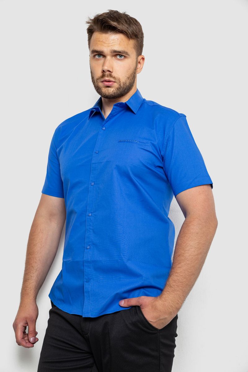 Сорочка чоловіча класична, колір електрик, 214R7115 - Зображення 3