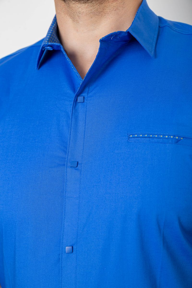Сорочка чоловіча класична, колір електрик, 214R7115 - Зображення 5