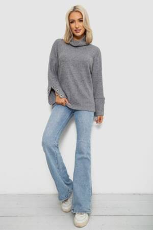 Гольф жіночий, колір світло-сірий, 257R111-1