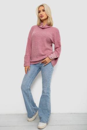 Гольф жіночий, колір пудровий, 257R111-1