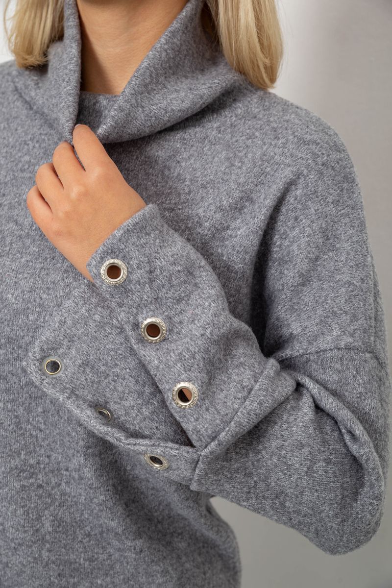 Гольф жіночий, колір світло-сірий, 257R111-1 - Зображення 5