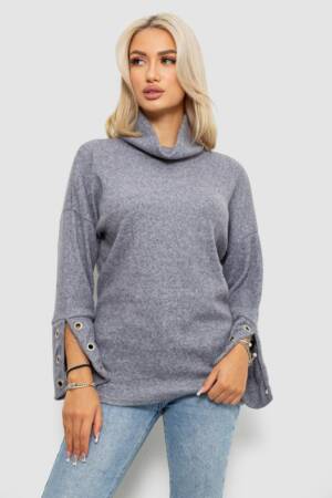 Гольф жіночий, колір сіро-синій, 257R111-1