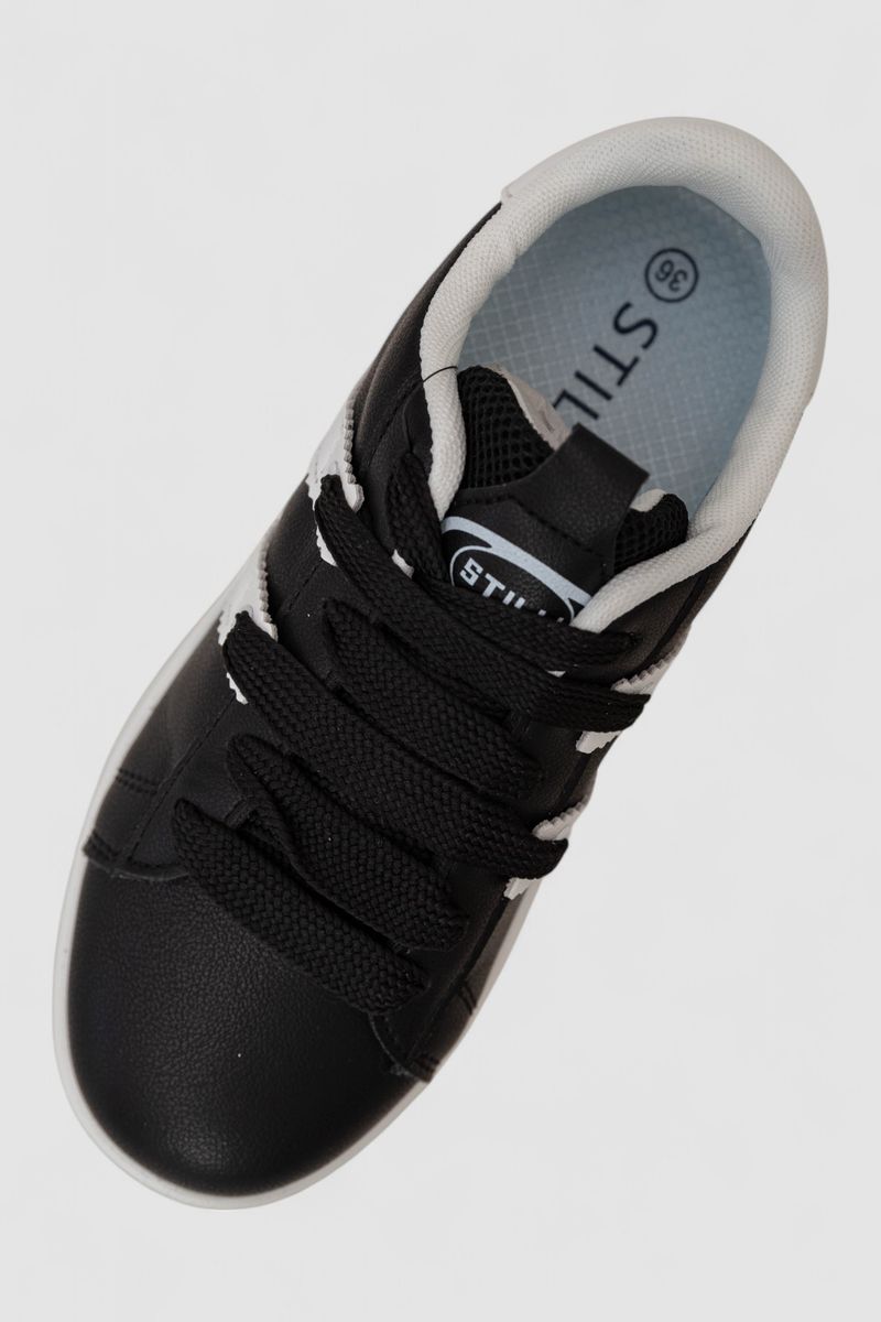 Кросівки жіночі шкіра, колір чорно-білий, 248RJH900-2