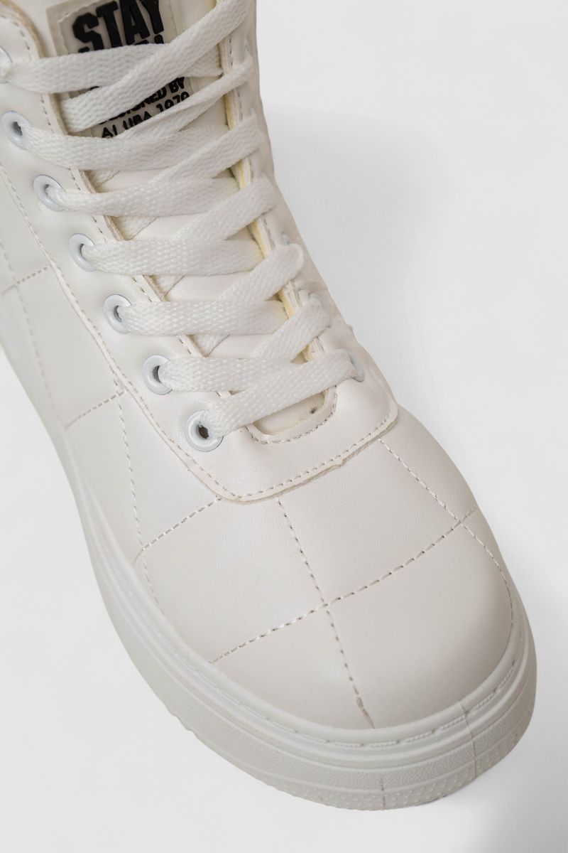 Кеди жіночі на хутрі, колір білий, 248RK09