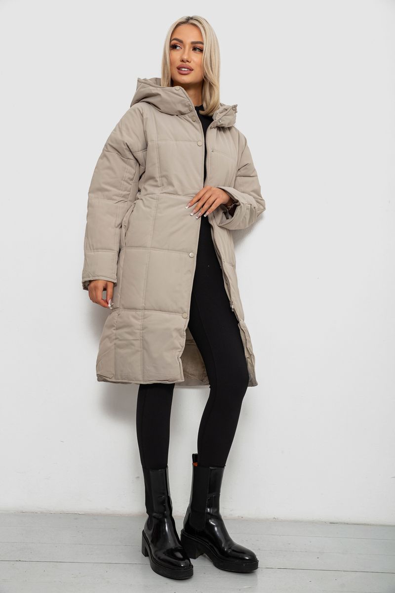 Куртка жіноча зимова, колір темно-бежевий, 244R8832