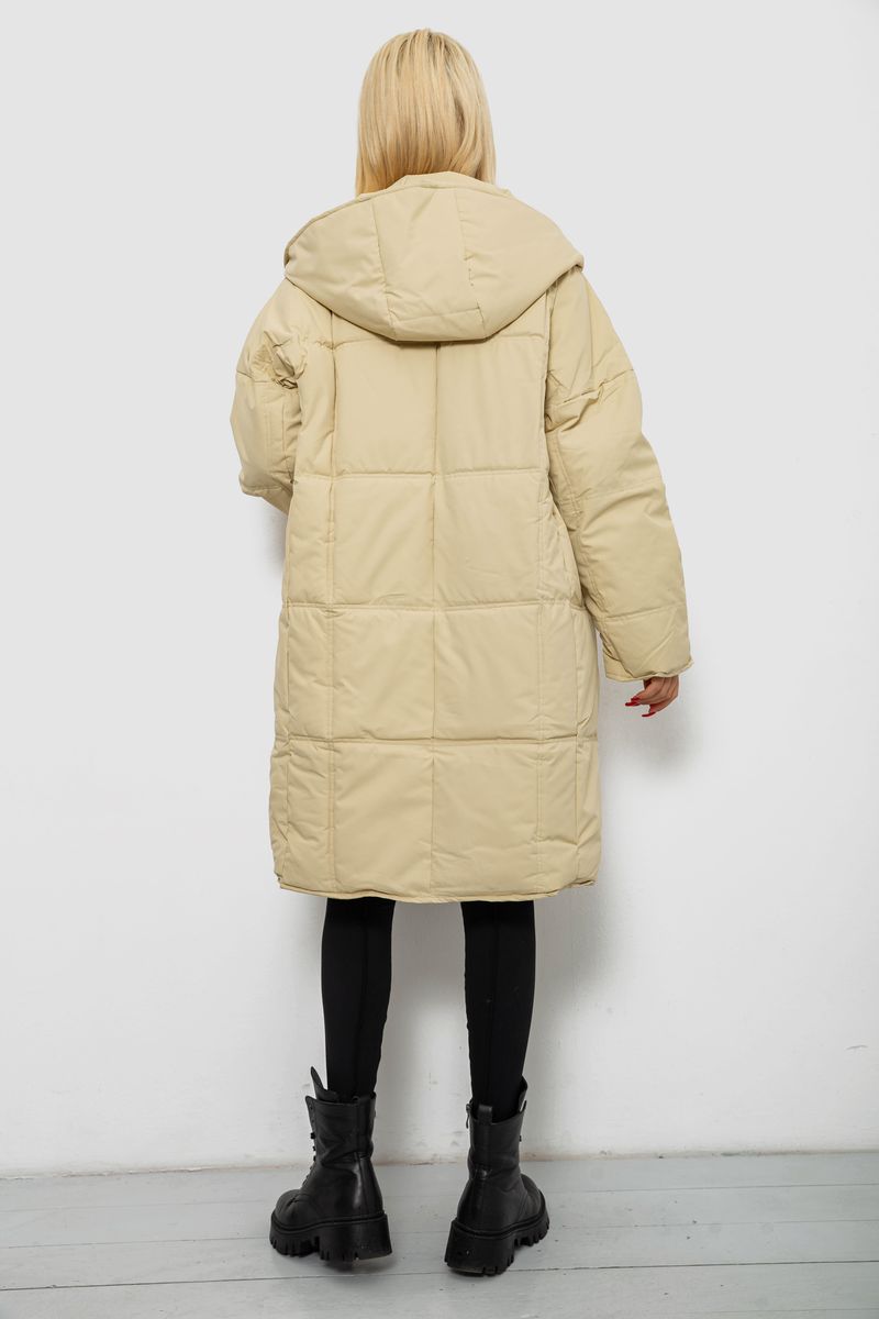 Куртка жіноча зимова, колір бежевий, 244R8832 - Зображення 5