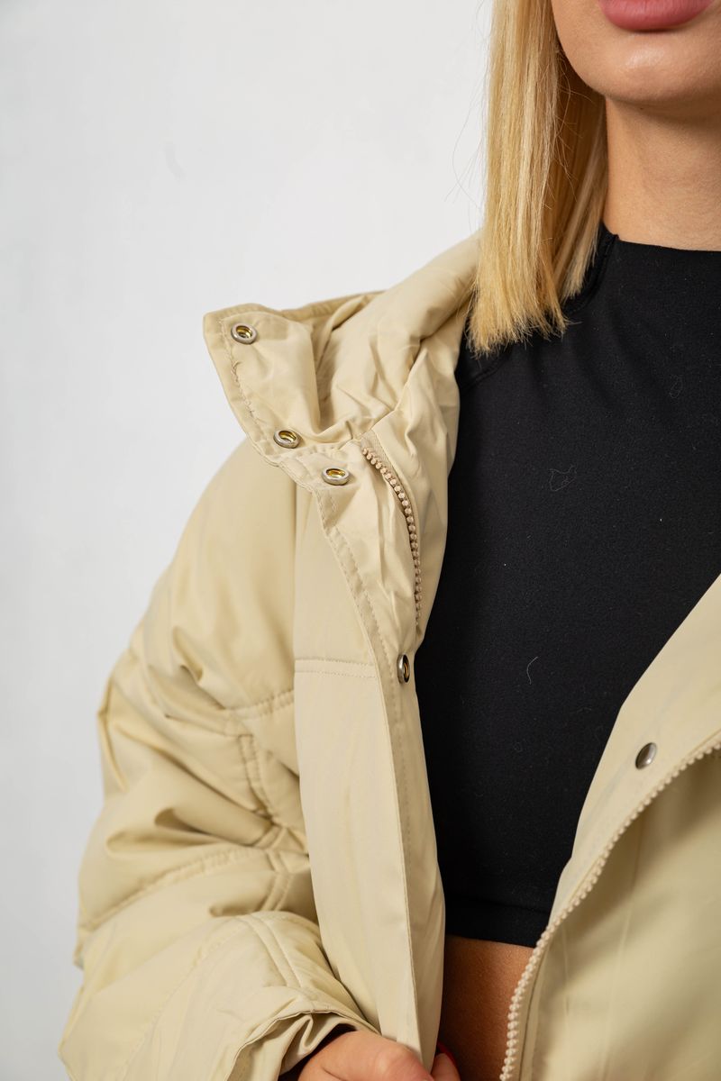 Куртка жіноча зимова, колір бежевий, 244R8832 - Зображення 6