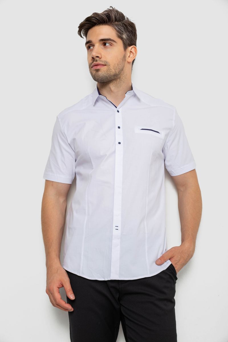 Сорочка чоловіча, колір білий, 214R7113