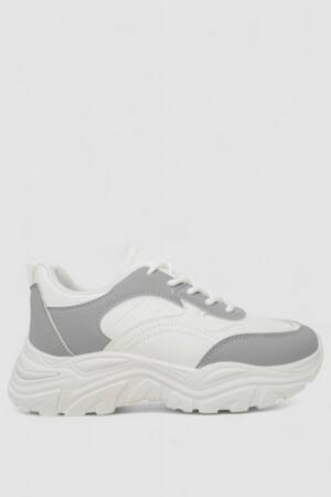 Кросівки жіночі, колір біло-сірий, 248RA80