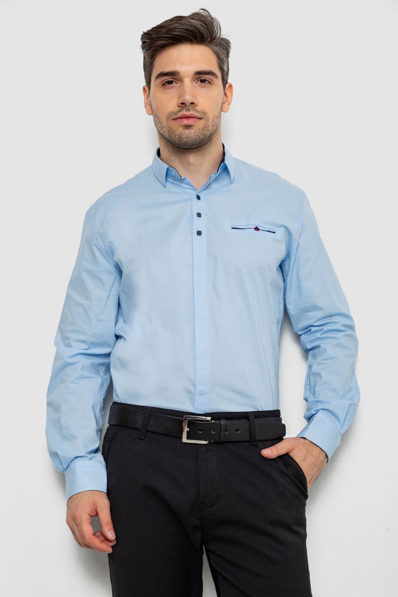 Сорочка чоловіча, колір блакитний, 214R7114