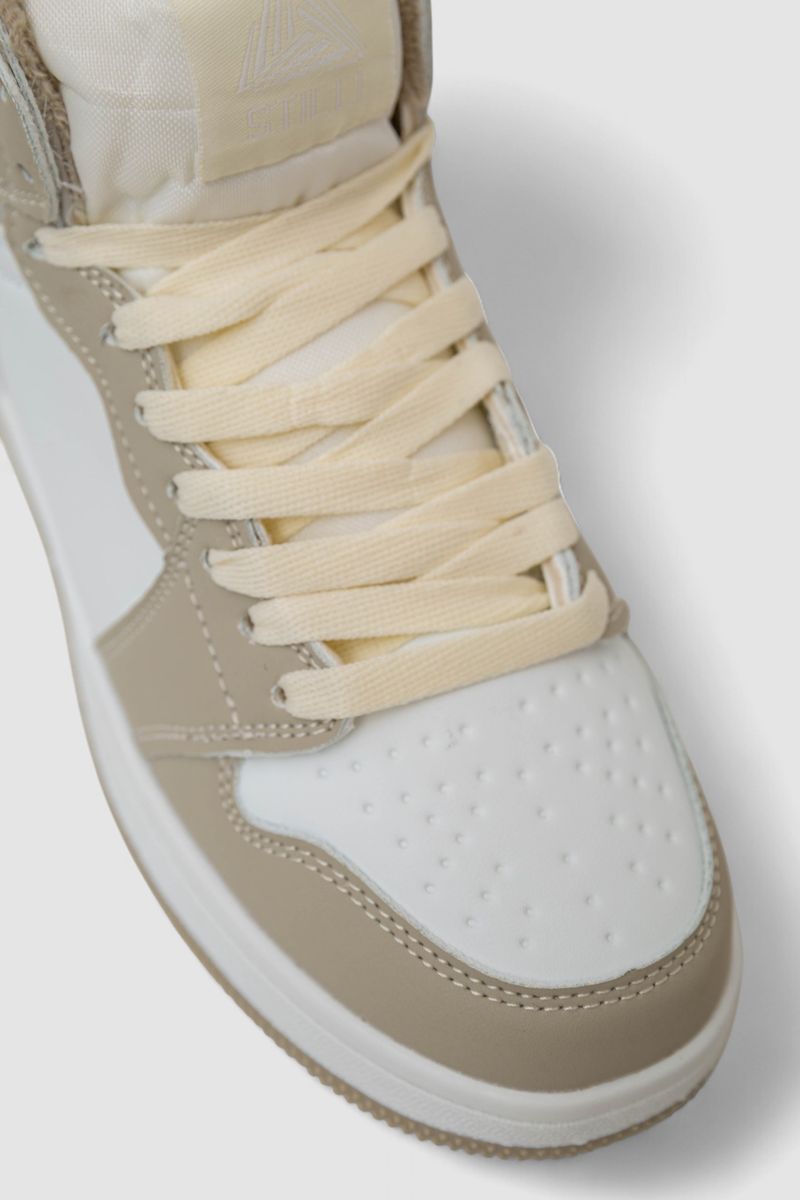 Кросівки жіночі зимові на хутрі, колір біло-сірий, 248RHB470