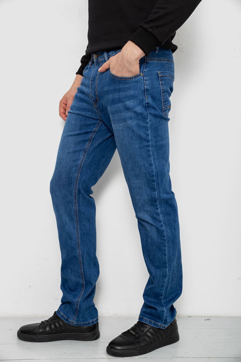 Джинси чоловічі, колір синій, 244R01-2 - Зображення 3