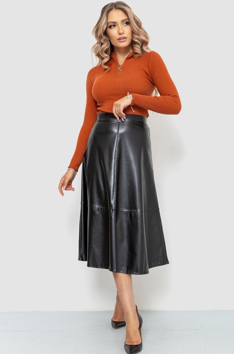 Кофта жіноча на блискавці в рубчик, колір теракотовий, 204R041