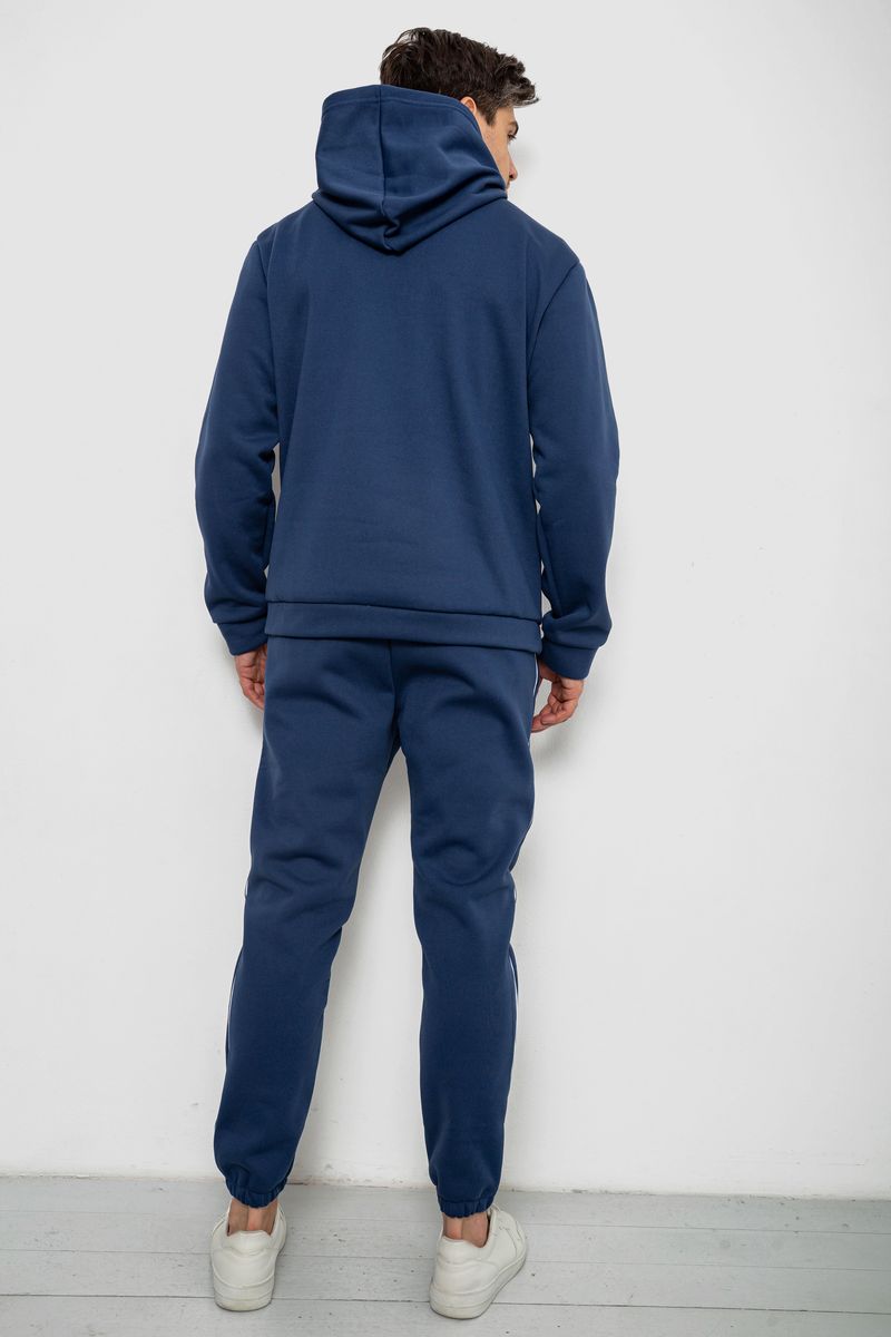 Спортивний костюм чоловічий на флісі, колір синій, 238R58573 - Зображення 4