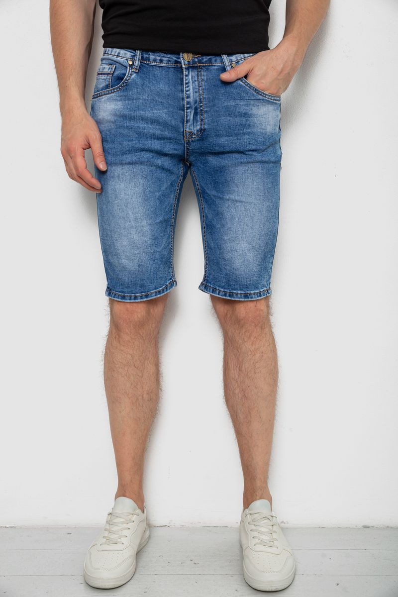 Шорти чоловічі джинсові, колір синій, 244RLS22-0210X