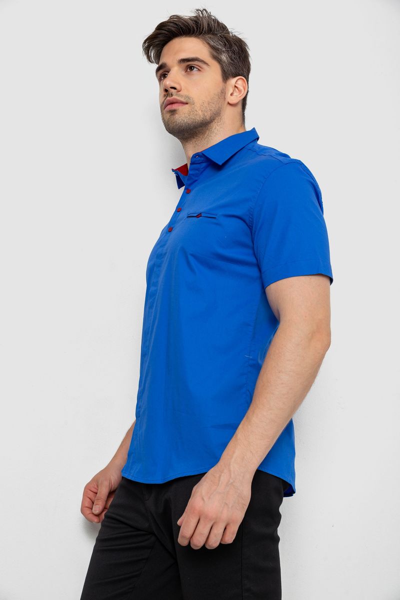 Сорочка чоловіча класична, колір електрик, 214R7114-1 - Зображення 3