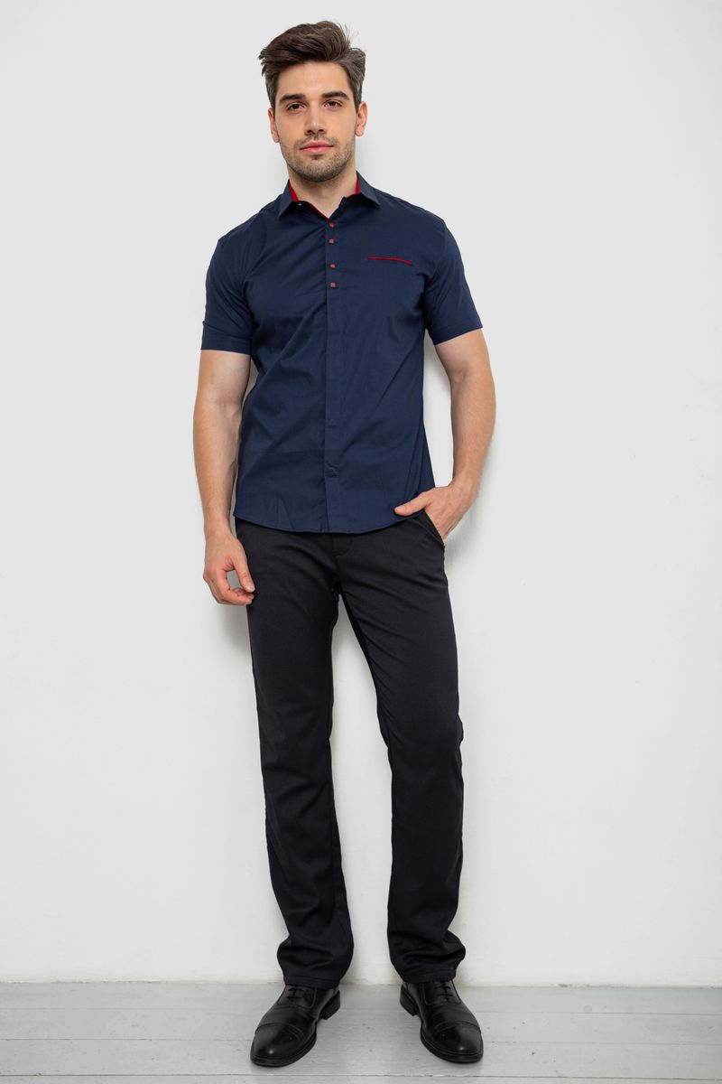 Сорочка чоловіча, колір синій, 214R7002