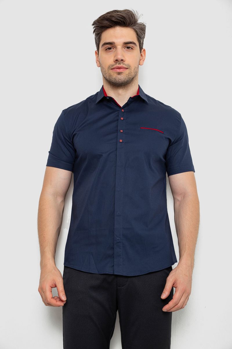 Сорочка чоловіча, колір синій, 214R7002