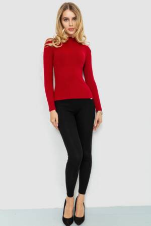 Водолазка жіноча однотонна, колір бордовий, 204R019