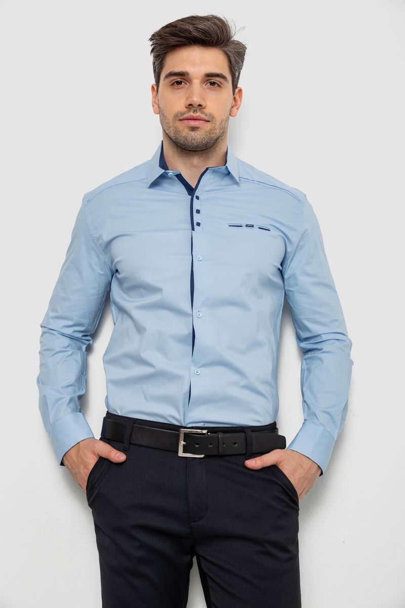 Сорочка чоловіча, колір блакитний, 214R7086 - Зображення 2