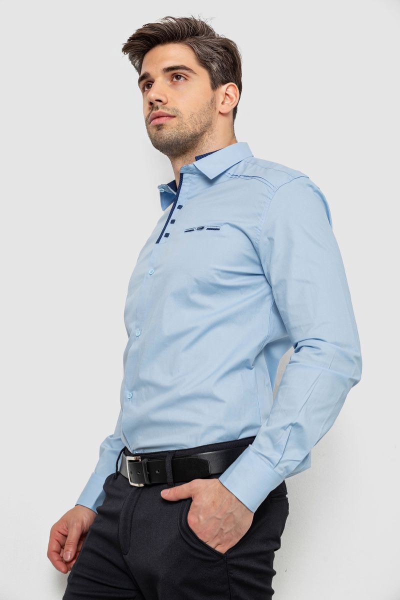 Сорочка чоловіча, колір блакитний, 214R7086 - Зображення 4