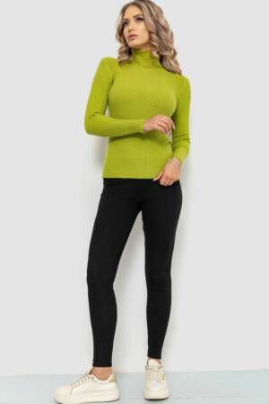 Гольф жіночий в рубчик, колір фісташковий, 204R047