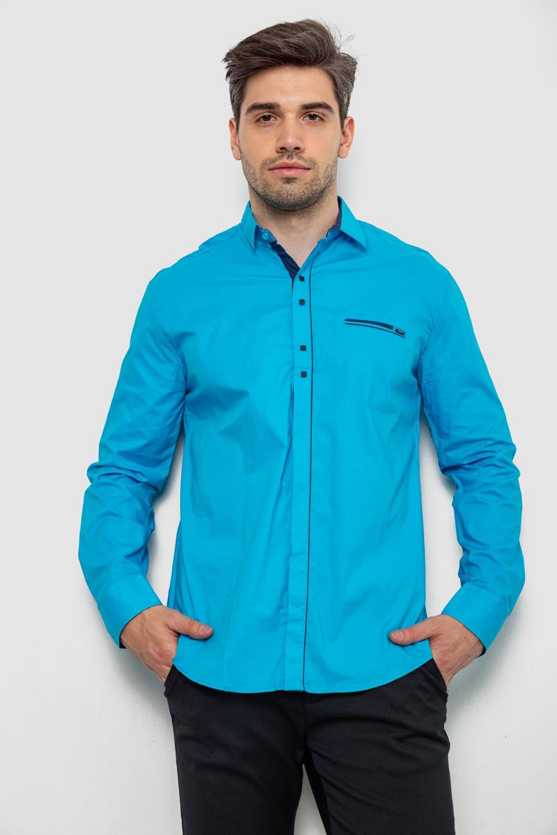 Сорочка чоловіча, колір блакитний, 214R7078