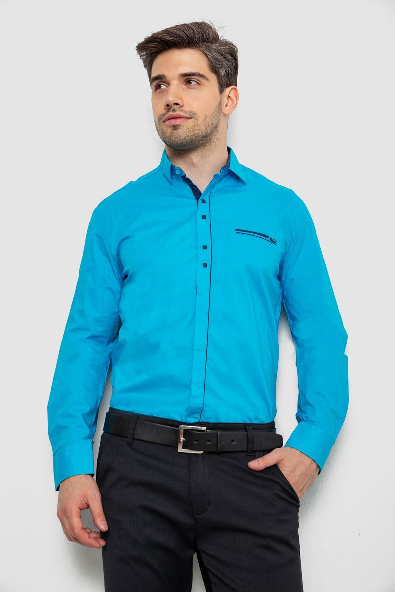 Сорочка чоловіча, колір блакитний, 214R7078