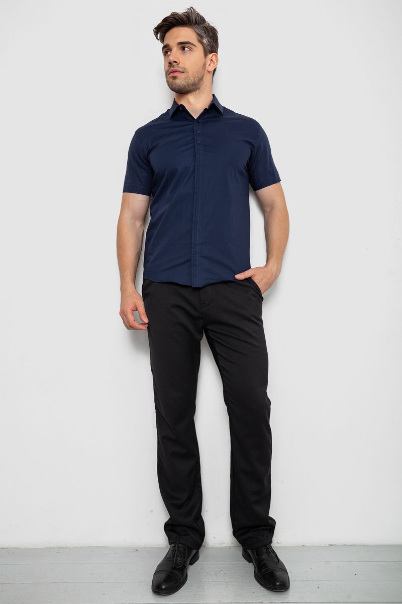 Сорочка чоловіча, колір синій, 214R7001
