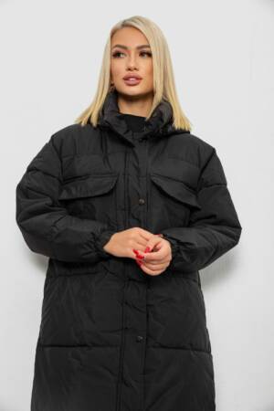 Куртка жіноча зимова, колір чорний, 244RA18