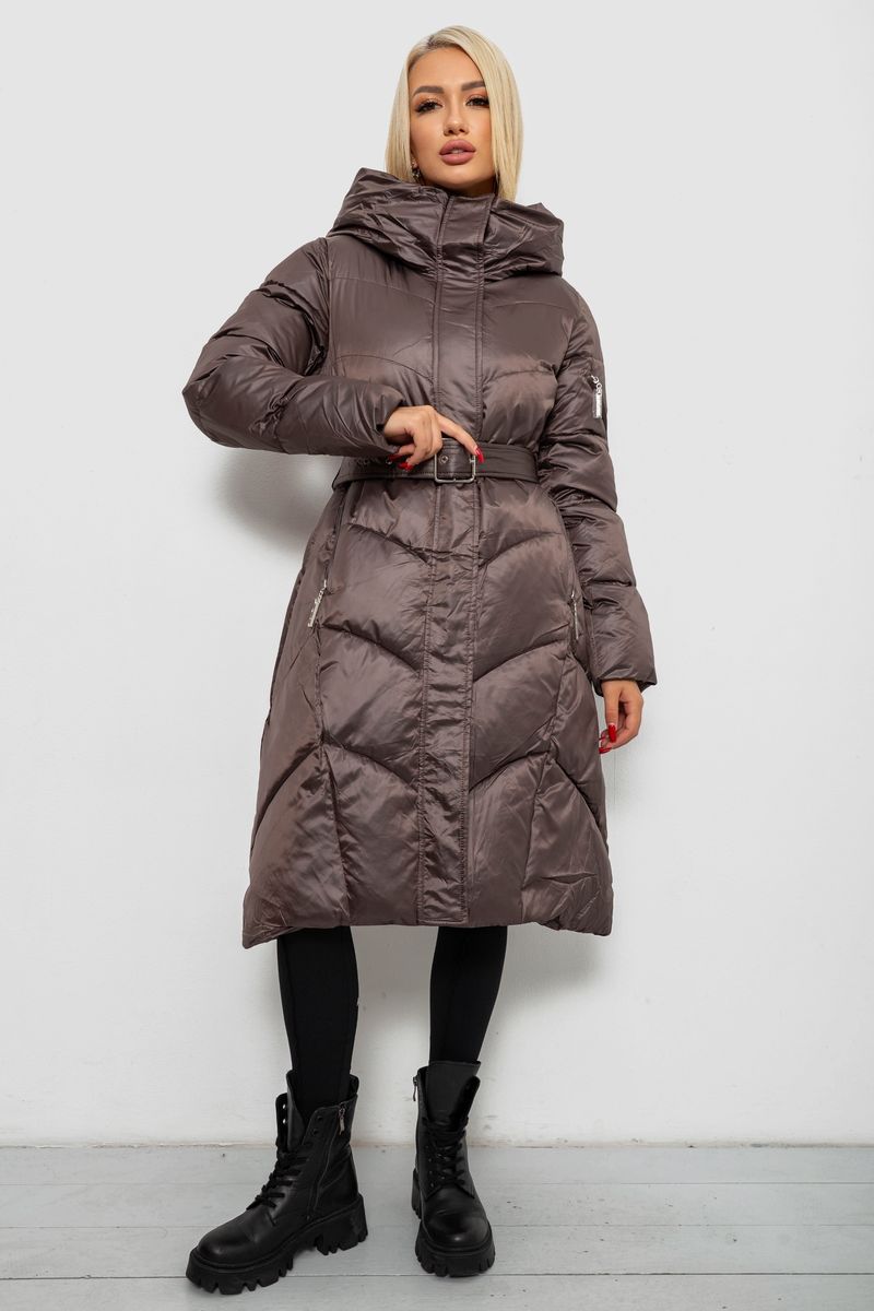 Куртка жіноча зимова, колір шоколадний, 244R5612