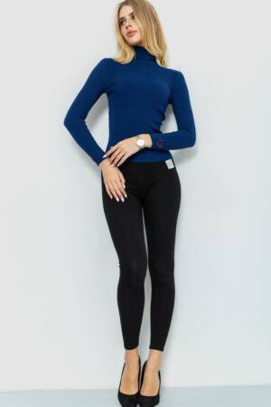 Гольф жіночий в рубчик, колір синій, 204R051