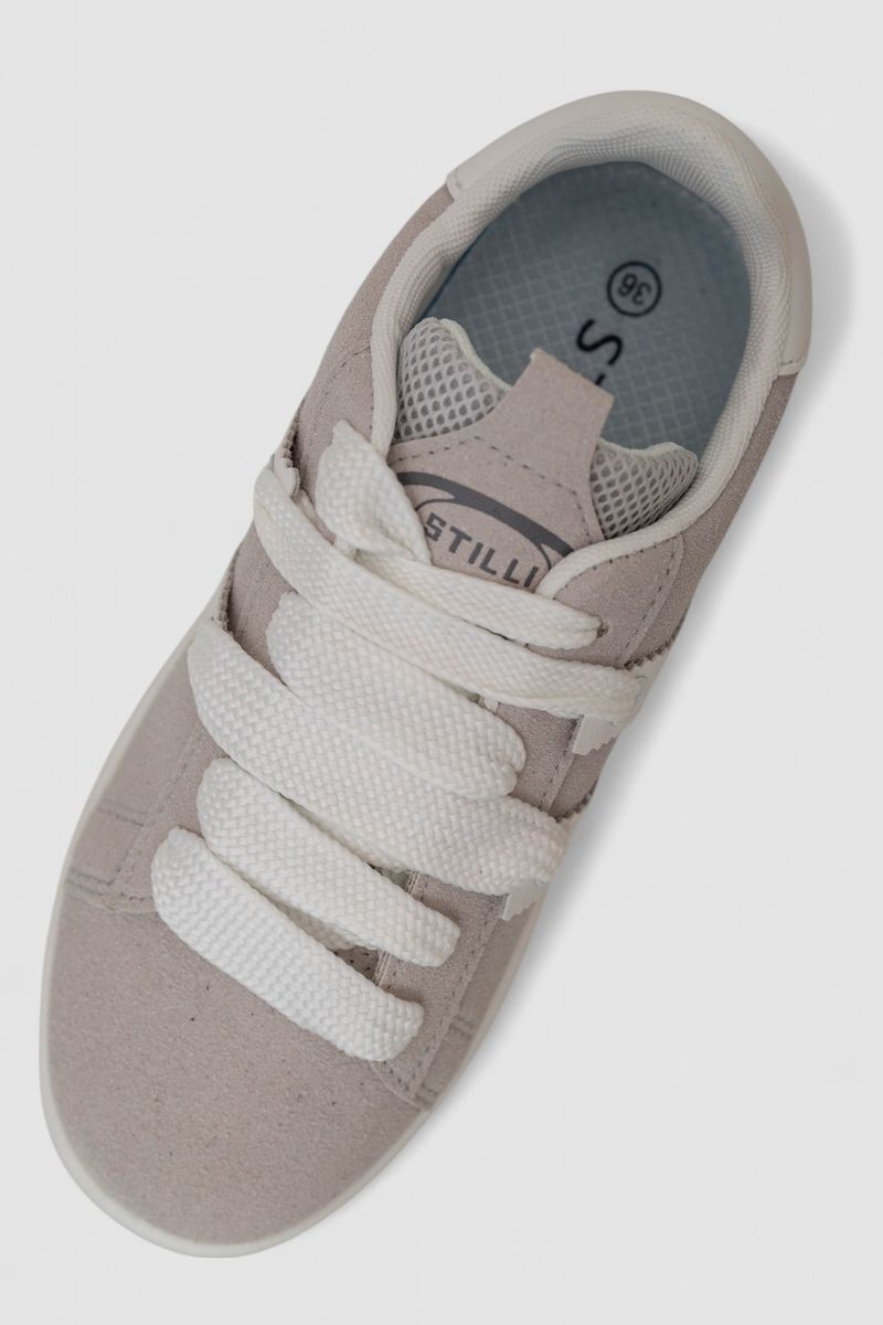 Кросівки жіночі замша, колір сіро-білий, 248RJH800-9