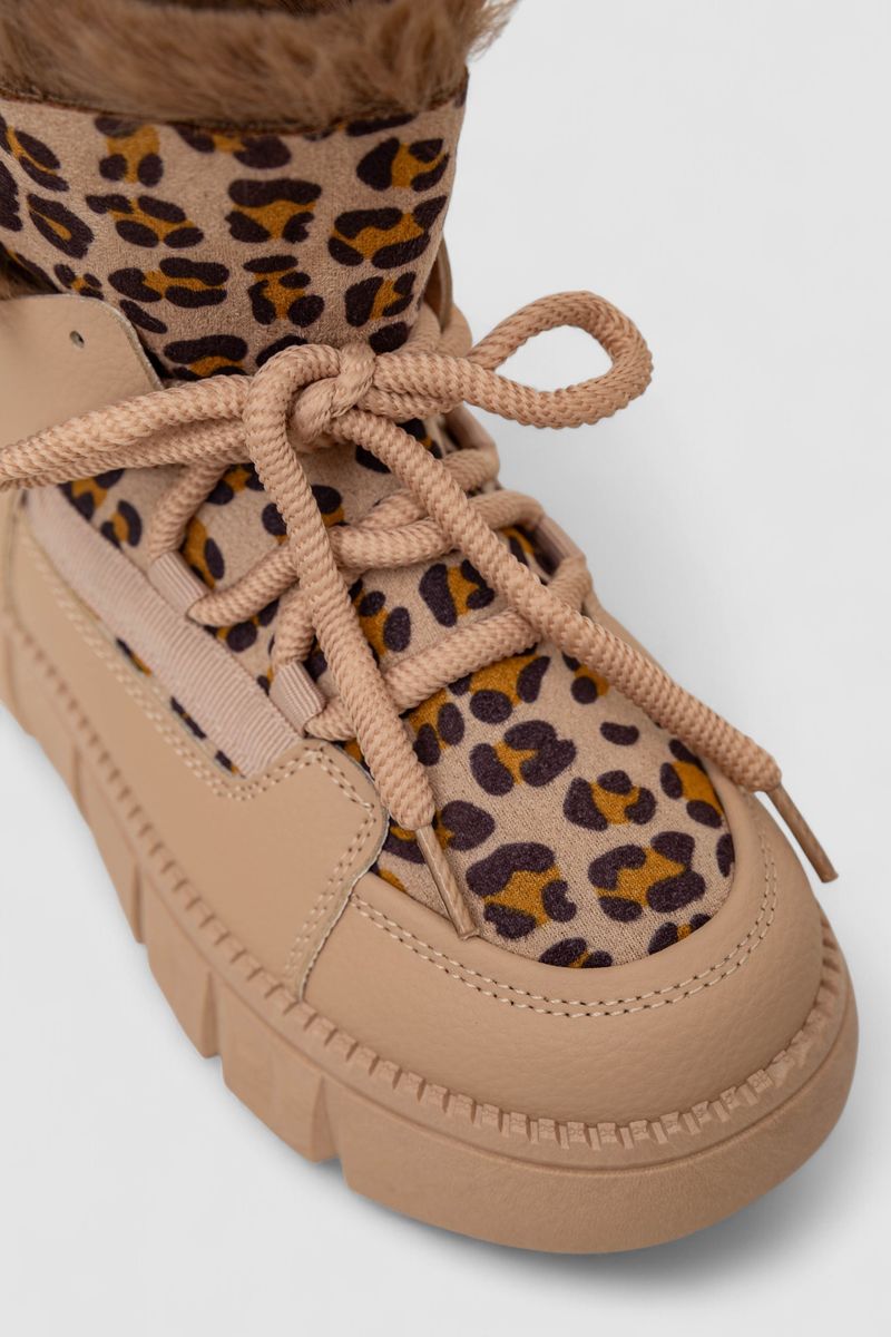 Уггі жіночі на хутрі, колір бежевий, 243RG661