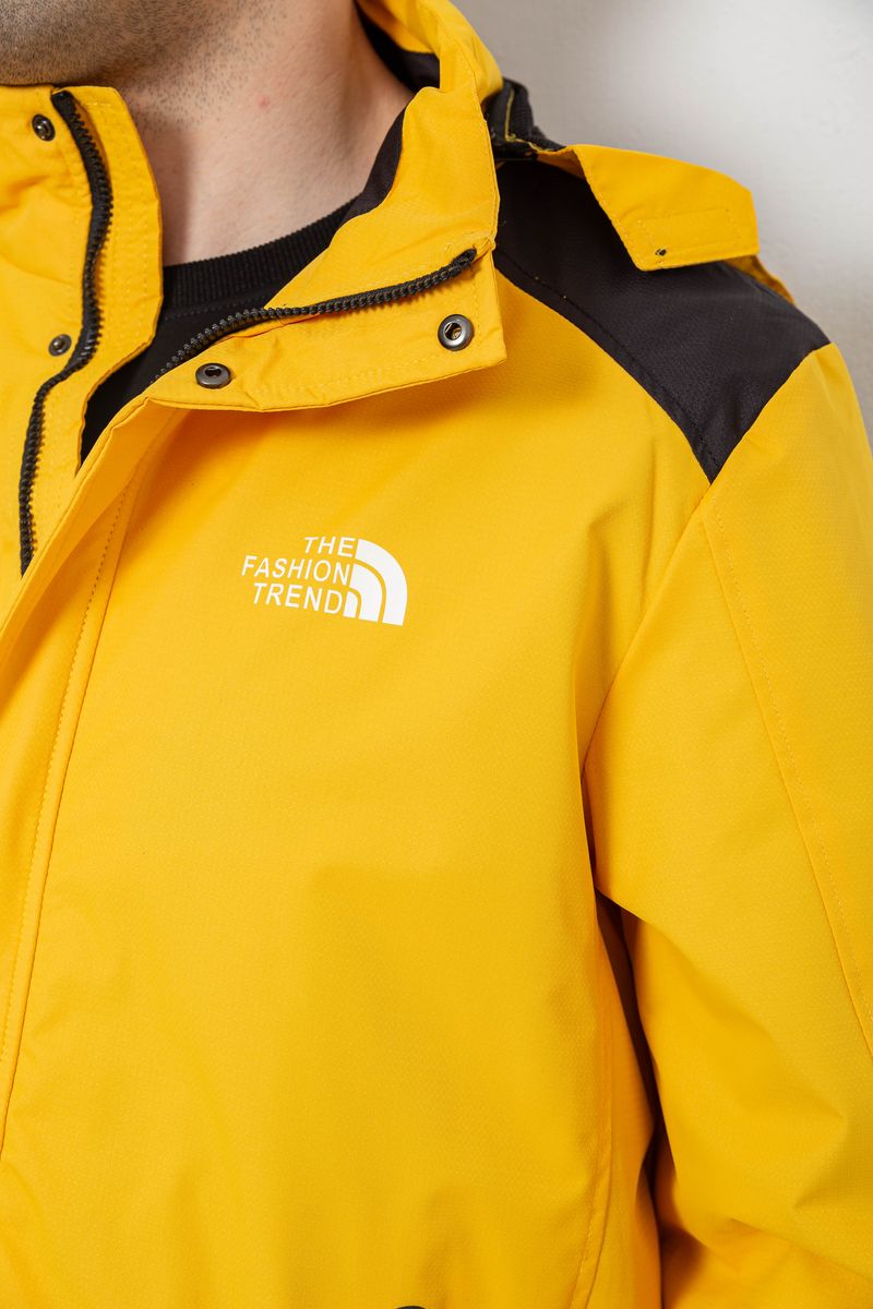Куртка чоловіча демісезонна з капюшоном, колір жовтий, 244RL-2515AL - Зображення 7