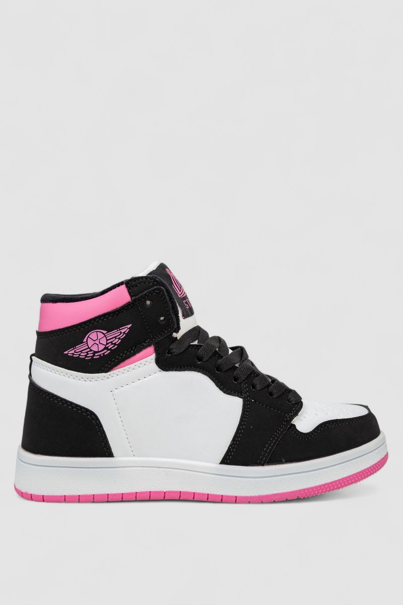 Кросівки жіночі зимові на хутрі, колір біло-рожевий, 248RHB470-9