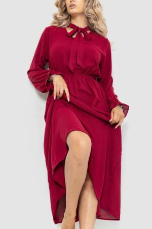 Ошатне плаття, колір бордовий, 204R601