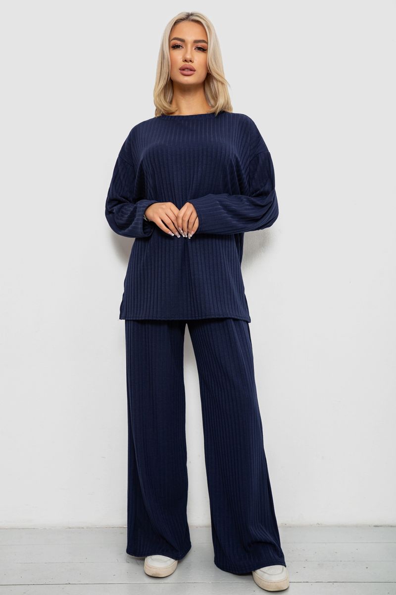 Костюм трикотажний жіночий, колір синій, 257R1321
