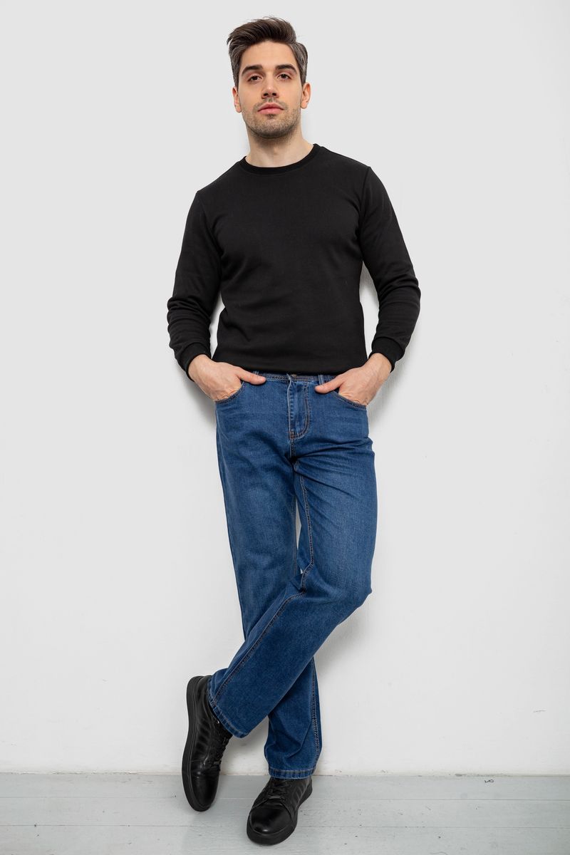 Джинси чоловічі прямого крою, колір синій, 244R9909