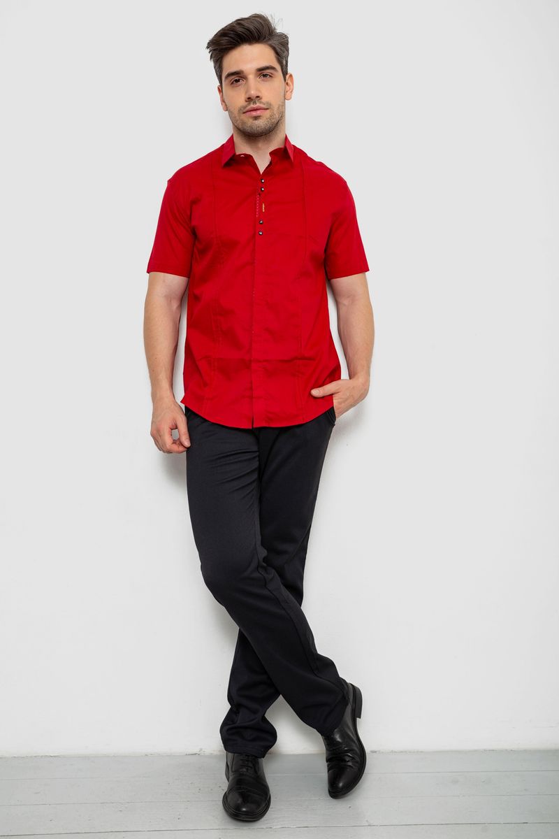 Сорочка чоловіча, колір червоний, 214R7447