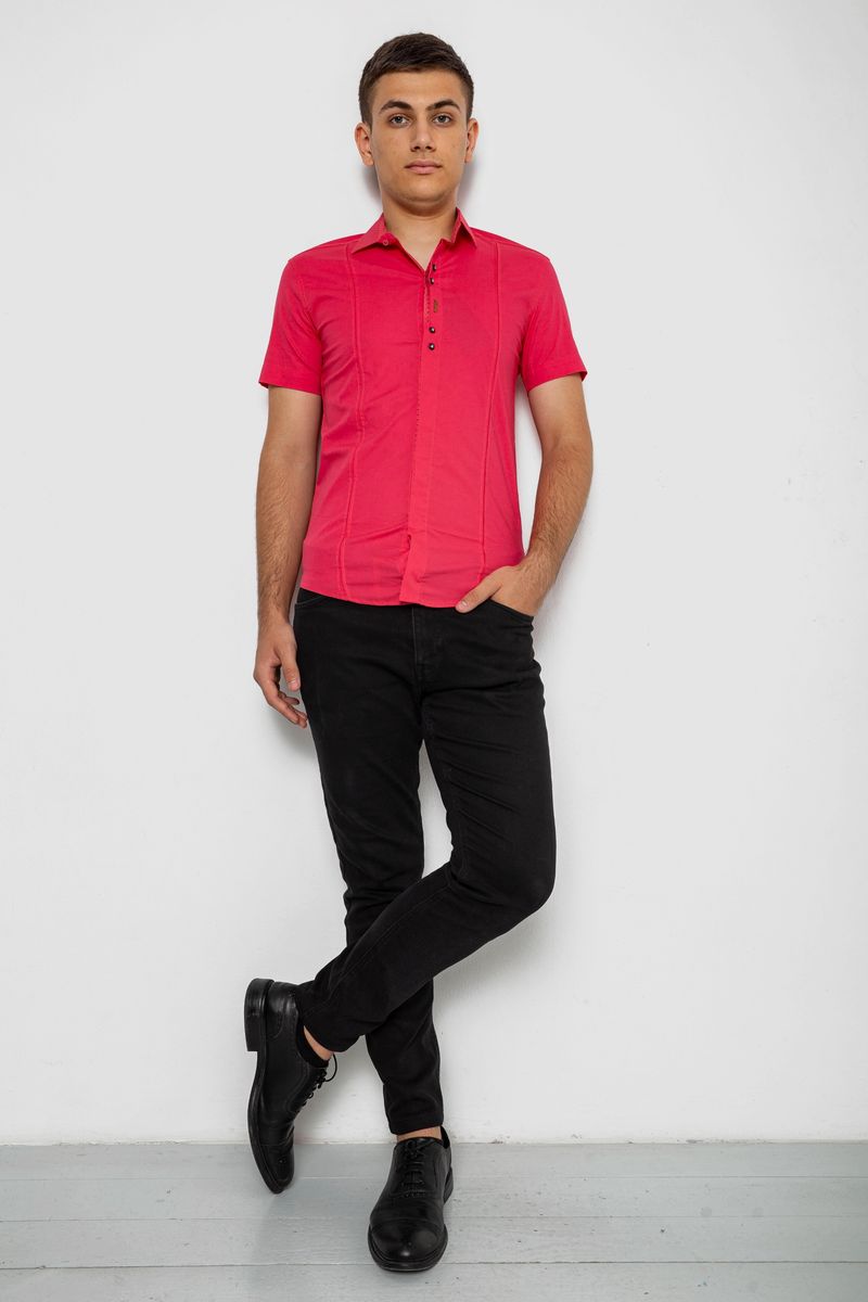 Сорочка чоловіча, колір рожевий, 214R7447