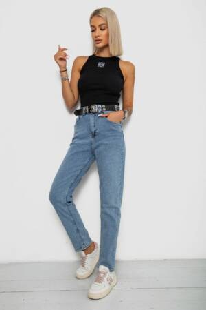 Джинси жіночі, колір блакитний, 244R00579