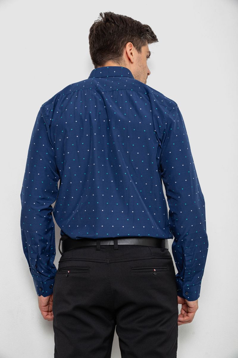 Сорочка чоловіча, колір синьо-зелений, 214R823 - Зображення 4