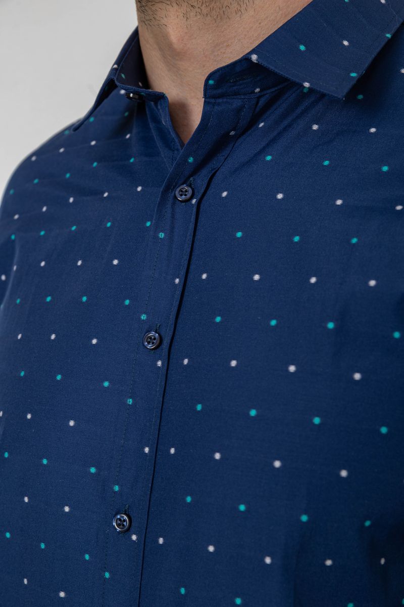 Сорочка чоловіча, колір синьо-зелений, 214R823 - Зображення 5