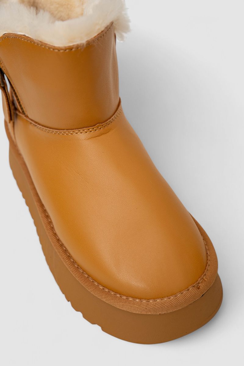 Уггі жіночі на хутрі, колір коричневий, 243RL951