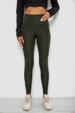 Лосини однотонні, колір хакі, 238R57308