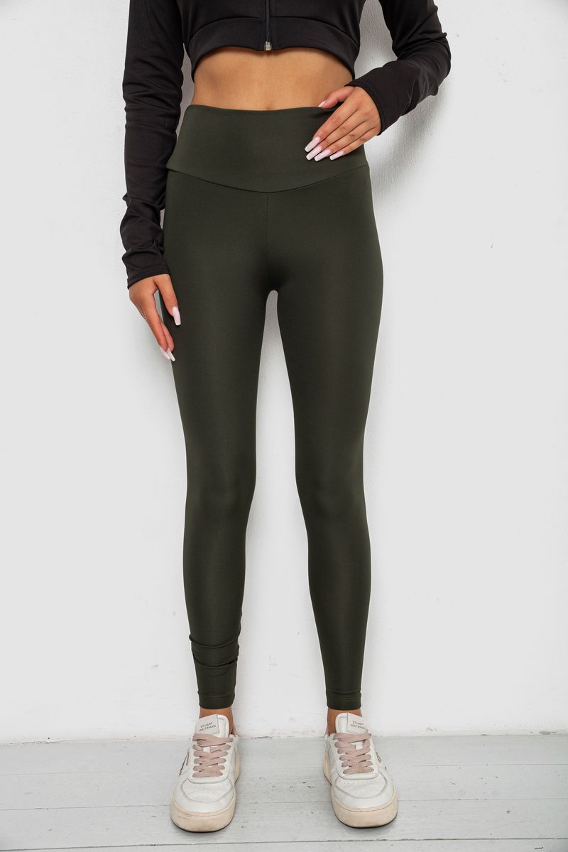 Лосини однотонні, колір хакі, 238R57308